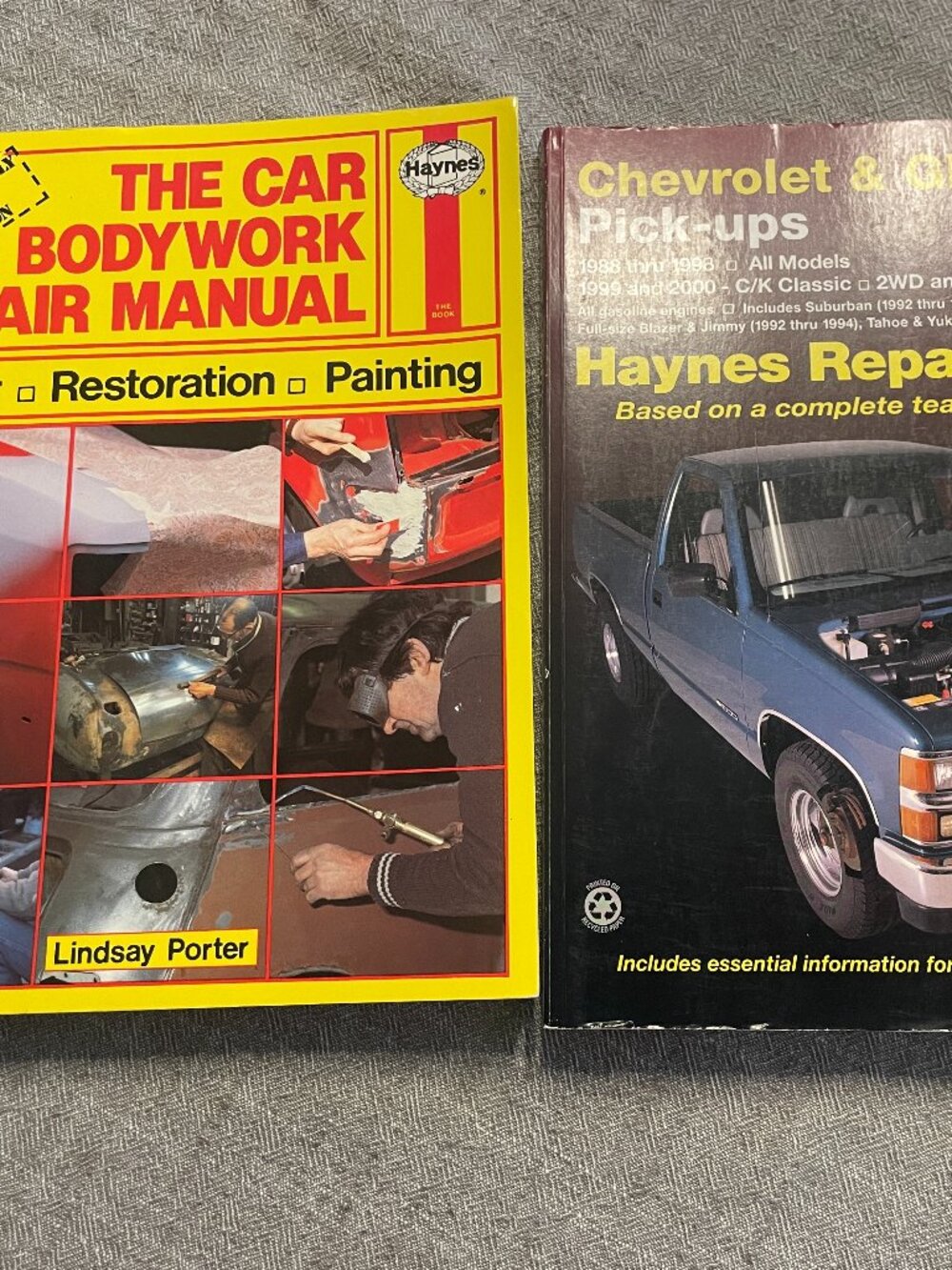 Haynes Set of 2 Chevy & GMC Repair Book & The Car Bodywork Repair Manual!